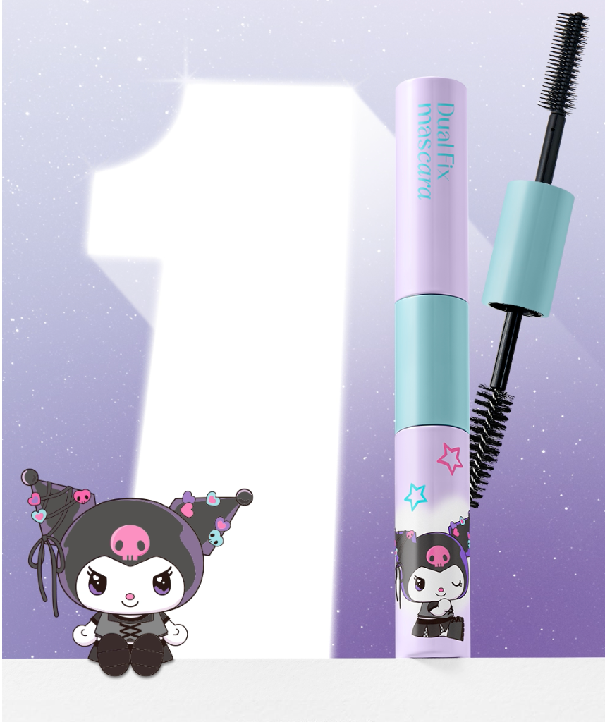 送鍵帽匙扣｜DALEAF X KUROMI 💜 雙效定型碎髮睫毛膏