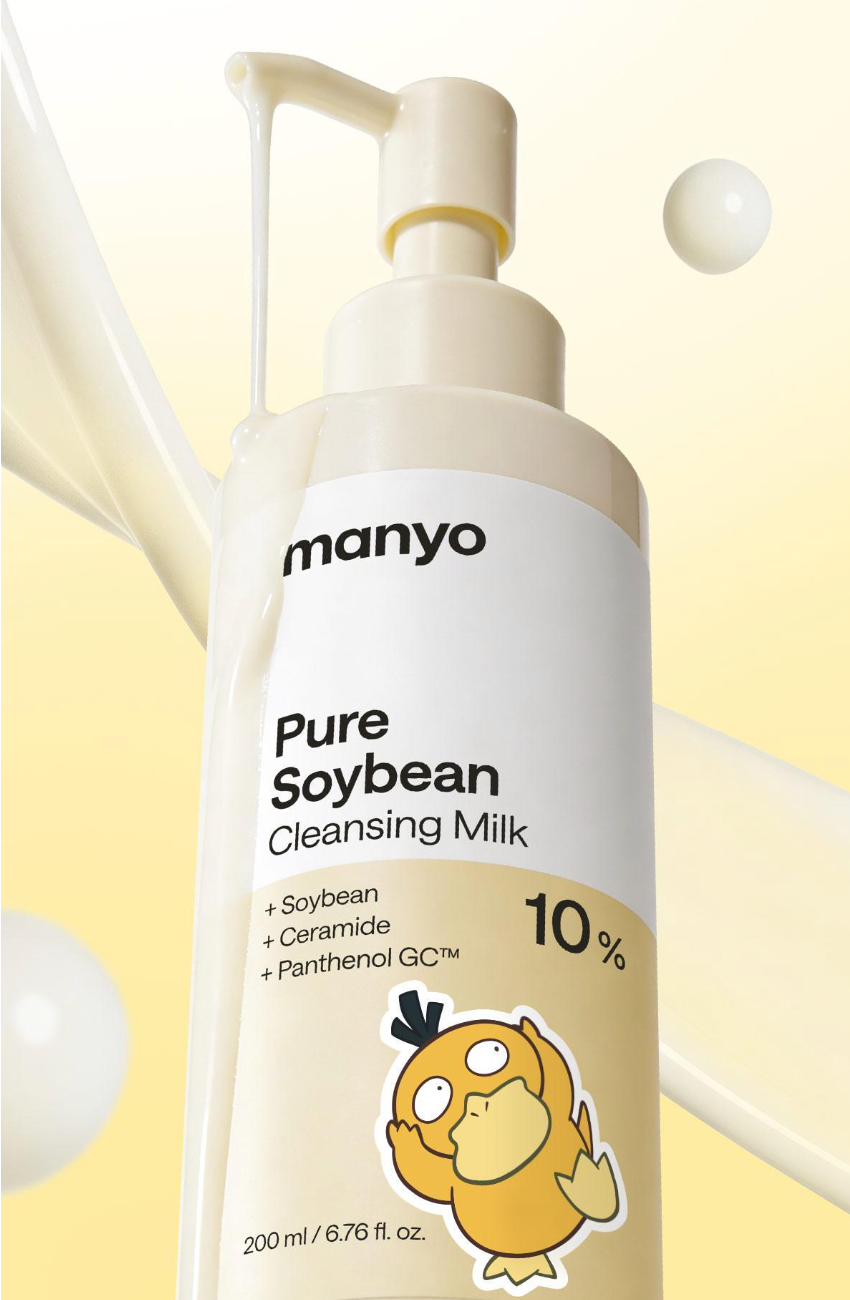 1+1｜manyo x Pokemon 🥛  純豆乳卸妝潔面乳