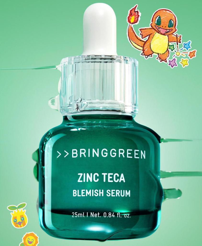 25ml +25ml｜ Bringgreen x Pokemon 💚 茶樹抗痘祛瑕精華✨