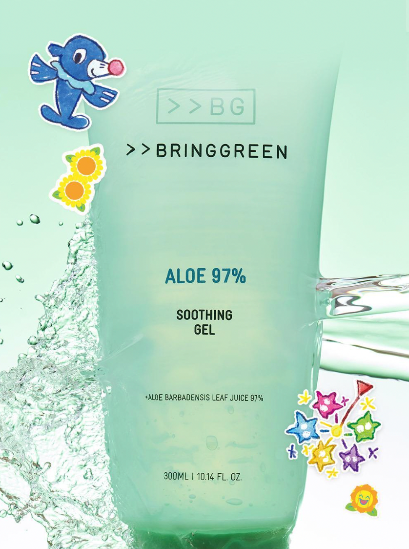1＋1｜BRINGGREEN x Pokemon 🍃蘆薈99%舒緩凝膠 300ml \萬能舒緩/
