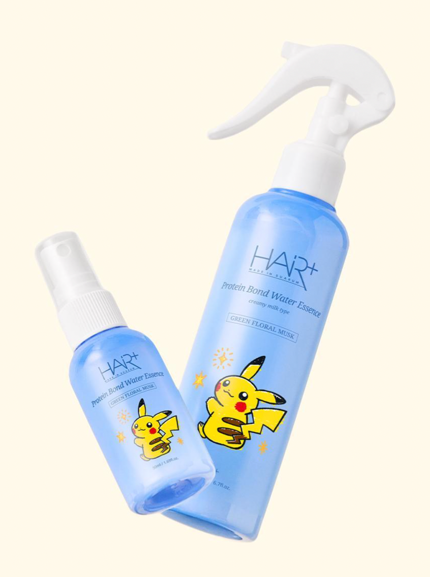 200ml+50ml+鏡仔梳｜Hair+ x Pokemon 🐻 高濃縮蛋白質頭髮修護噴霧