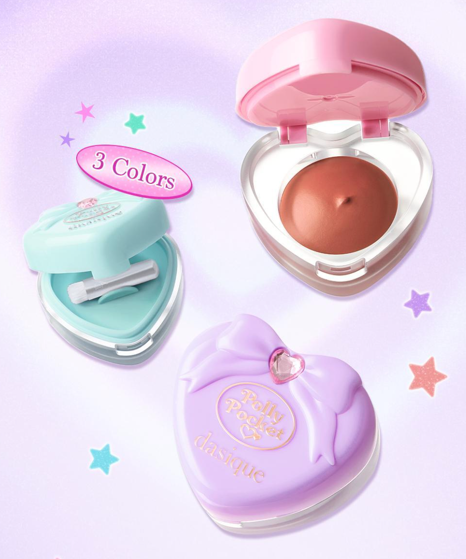 🎀 Dasique × Polly Pocket 💜 SouffleColorPot 舒芙蕾唇頰霜