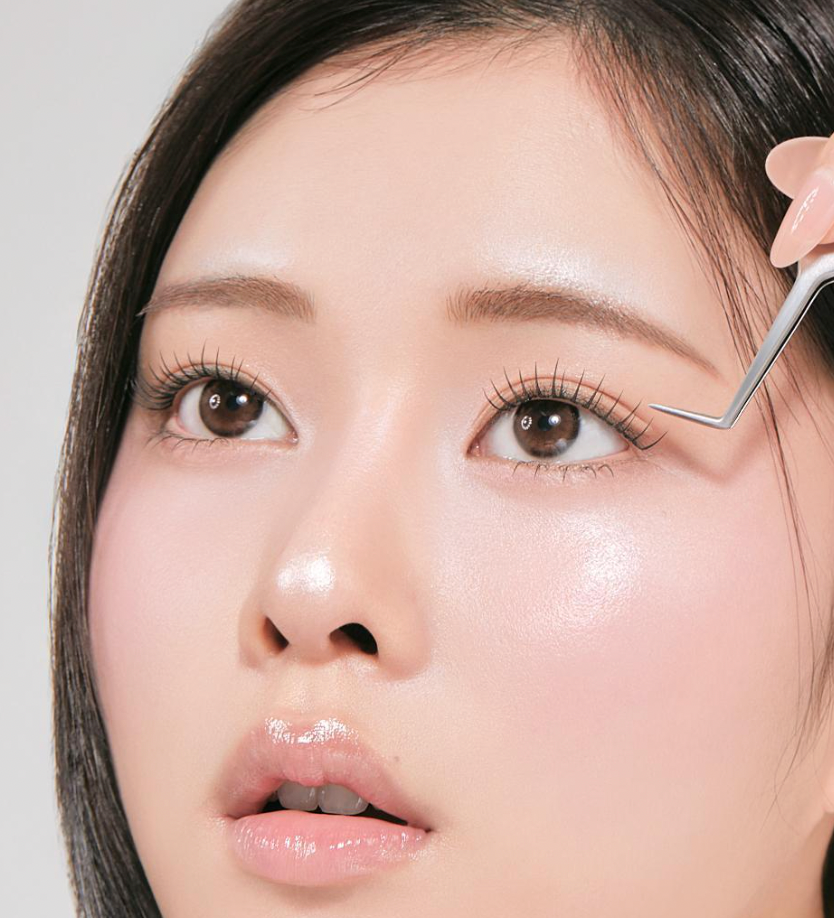 CORINGCO 👁️🔧不鏽鋼L型假睫毛鑷子