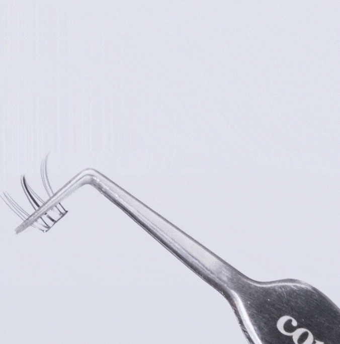 CORINGCO 👁️🔧不鏽鋼L型假睫毛鑷子