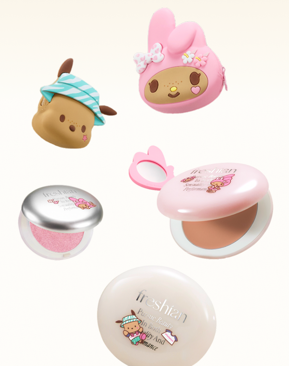 送case🥚FRESHIAN x Sanrio  💗 輕霧水光純素舒芙蕾腮紅膏