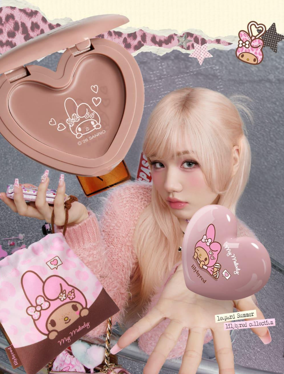 送收納包｜Lilybyred x Sanrio 🍒 Love Beam Cheek Balm