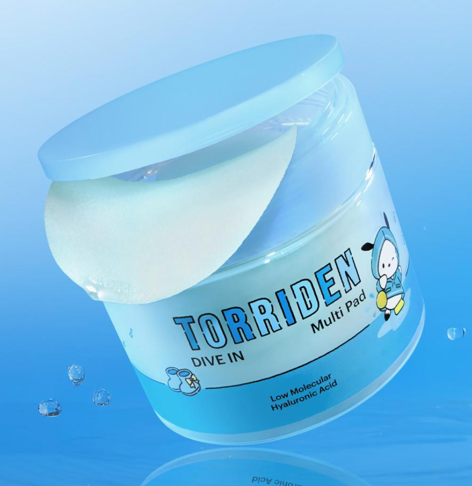 80+80片｜Torriden x Sanrio 💙 玻尿酸補水爽膚棉片