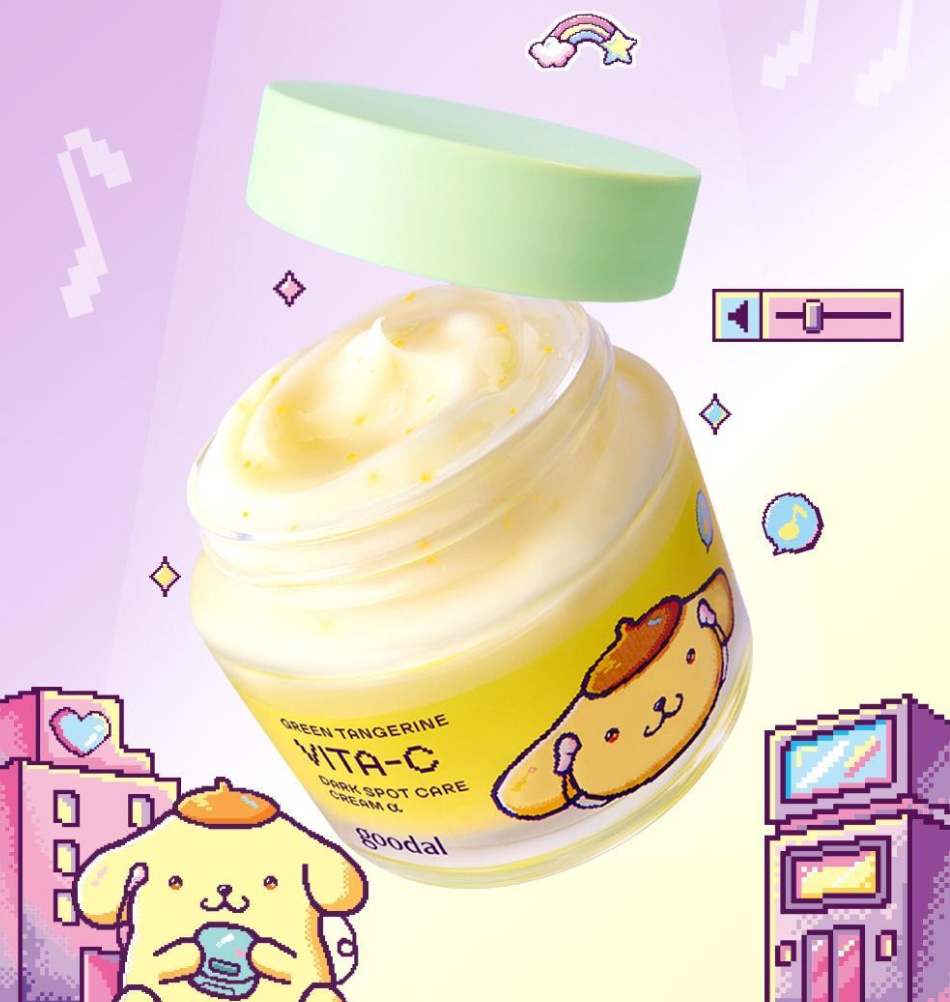 75+75ml｜GOODAL x Sanrio 🍊青橘維他命C美白淡斑α面霜