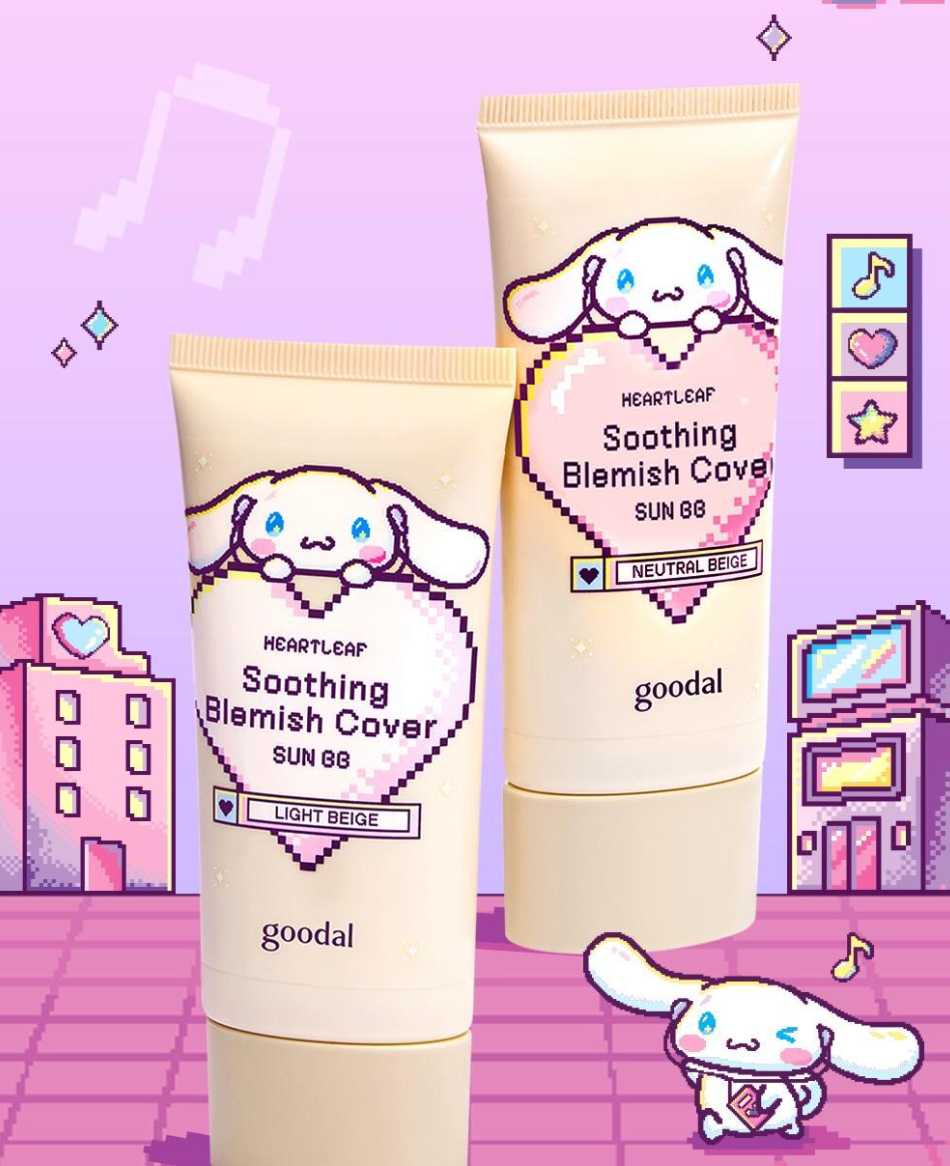 50ml+25ml｜GOODAL x Sanrio 🎨 魚腥草舒緩遮瑕防曬 BB Cream