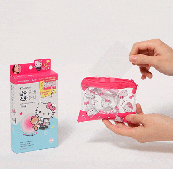 送kitty小包｜ Careplus x Sanrio 💉隱形痘痘貼✨72貼