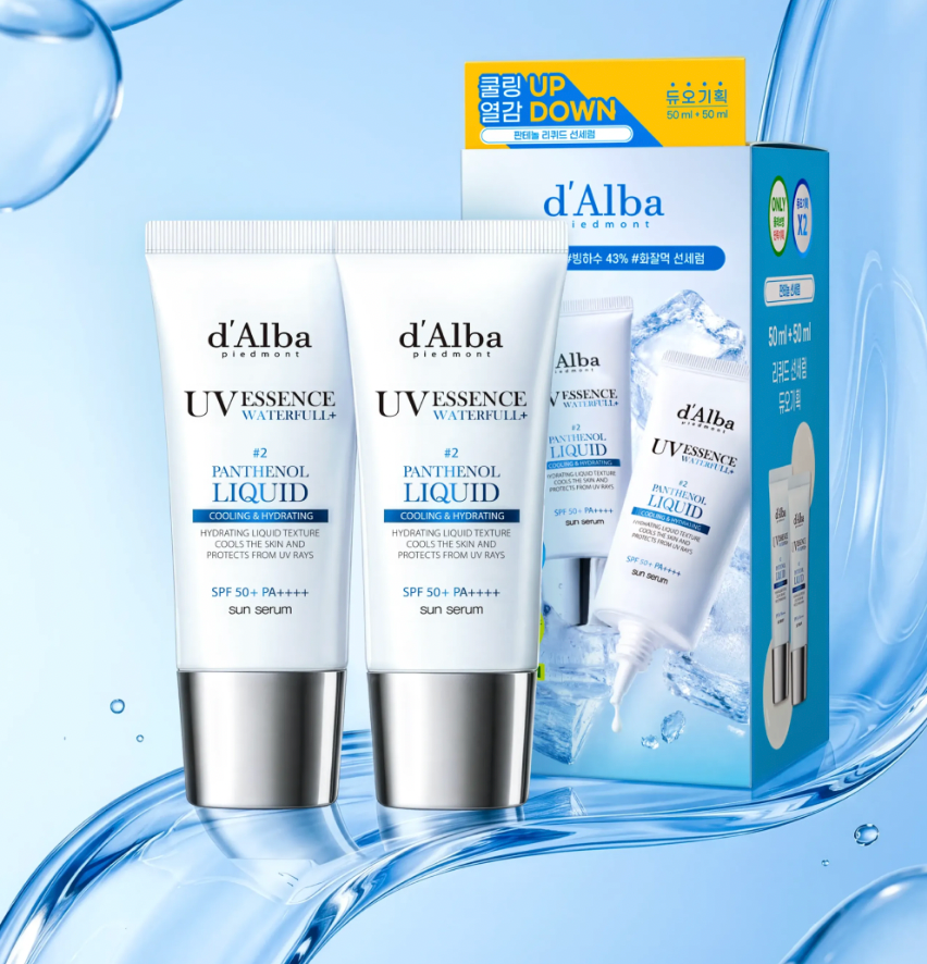 1＋1｜ d'Alba ❄️ 賦活保濕舒緩冷感防曬精華