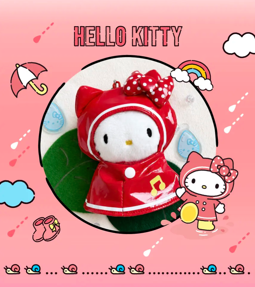 🌧️Olive Young × Sanrio 雨天限定玩偶鑰匙圈