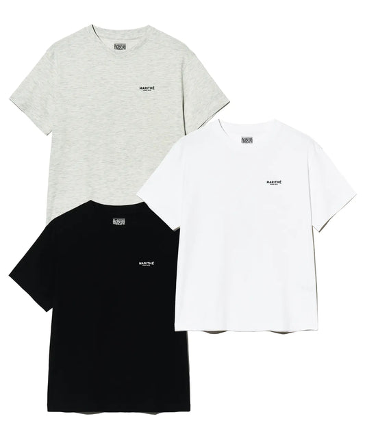 \平均一件$89/🇰🇷 MARITHÉ FRANÇOIS GIRBAUD 小LOGO短袖T✨3件套裝