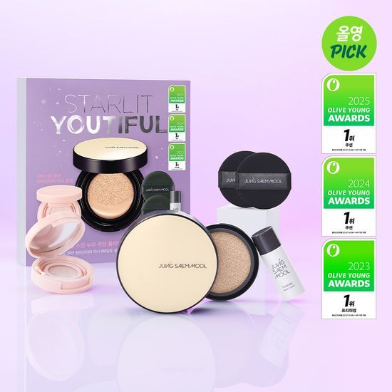 送高光+妝前｜JUNG SAEM MOOL 🤎 持久遮瑕裸膚氣墊 ✨冠軍🏆氣墊