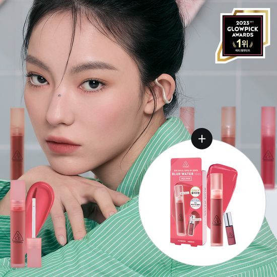 送mini tint｜3CE 💖 Blur Water Tint 水霧唇釉
