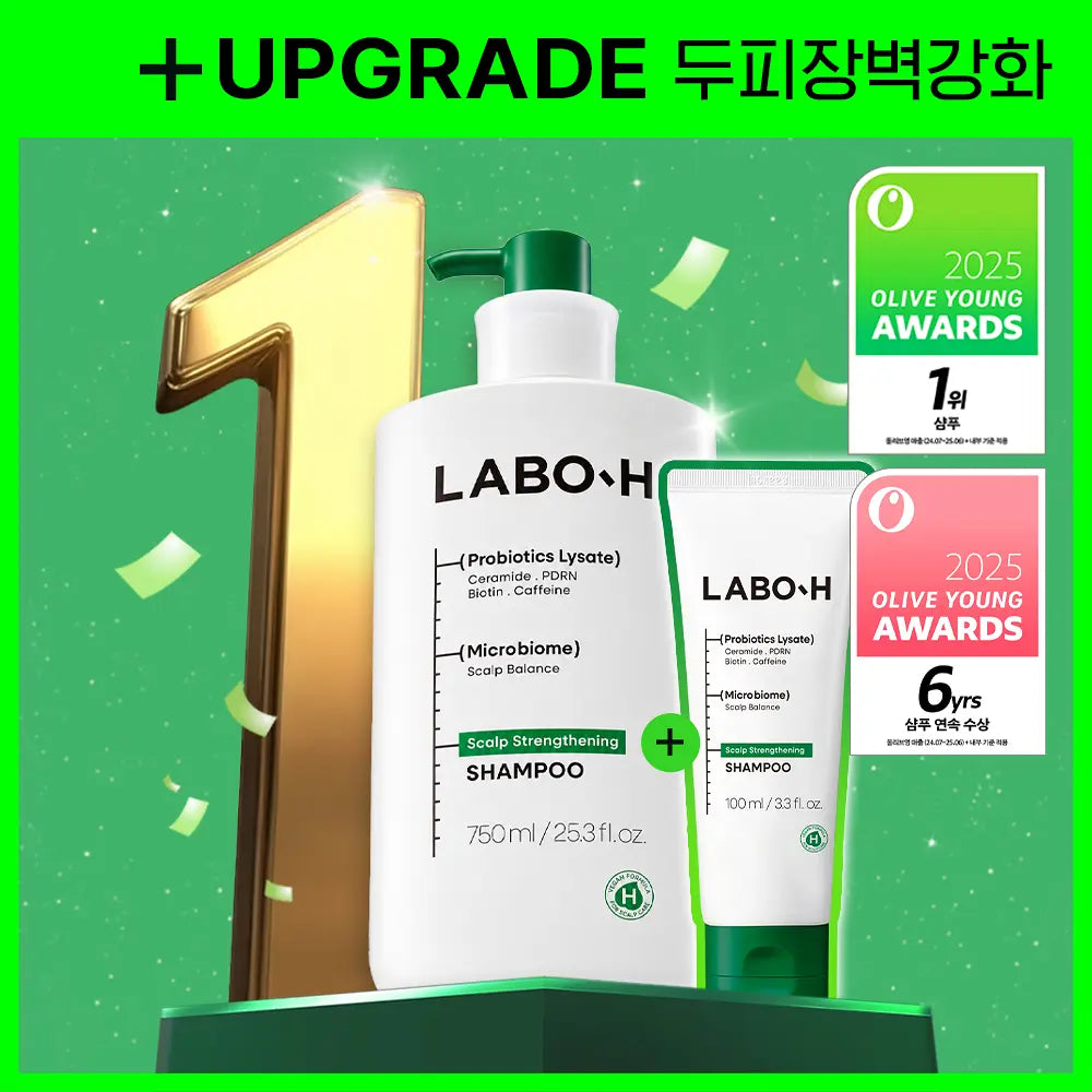 750ml+100ml｜Labo H 💚 頭皮護理防脫髮益生菌洗頭水🏆最新升級