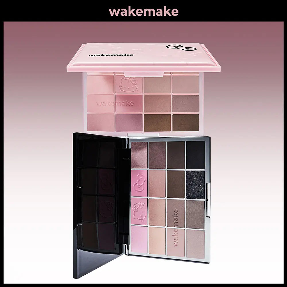 🎀 WAKEMAKE × HELLO KITTY 16色眼影盤