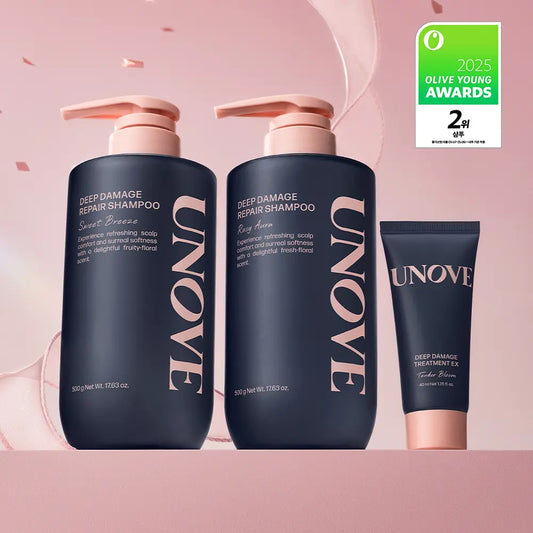 1＋1＋送髮膜40ml｜UNOVE💖深層受損修護洗頭水
