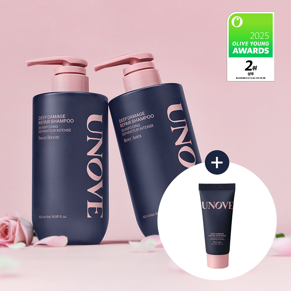送免洗髮膜｜UNOVE💖深層受損修護洗頭水