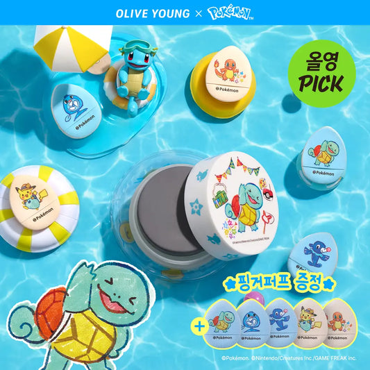 送手指粉撲*5｜STUDIO17 x Pokemon 🖤 刷具粉撲專用清潔皂