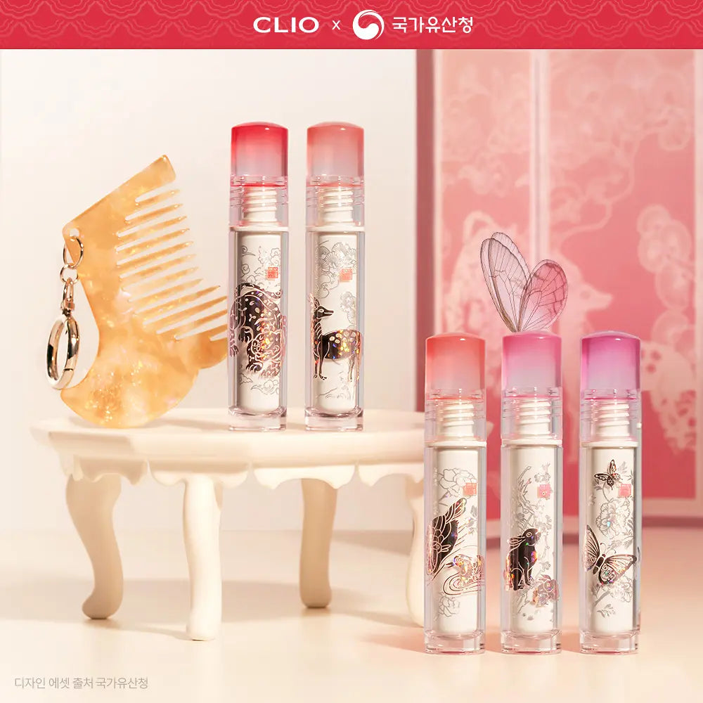 送梳仔｜CLIO x  韓國國家遺產廳  🌺 晶透水光唇釉 Crystal Glam Tint✨