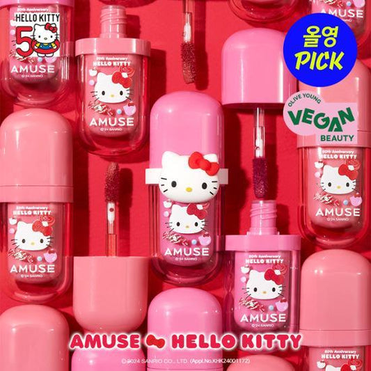 \送kitty環扣/ Amuse x HelloKitty 🎀 Bebe tint 豐盈水光唇釉