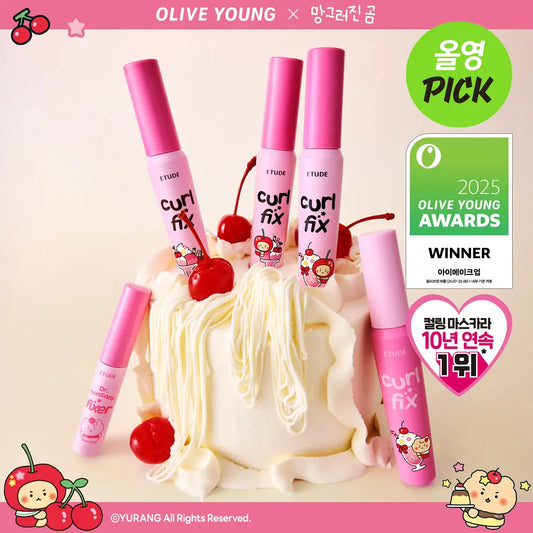 1+1套裝+送睫毛定型液｜Etude x 土豆熊 💖 24小時持久防水防暈睫毛膏✨