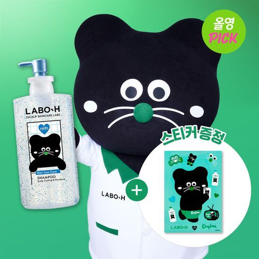 LABO H x 小黑貓 ❄️益生菌涼感頭皮護理洗髮水｜油頭救星