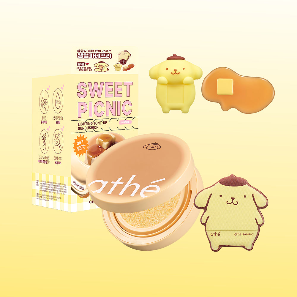 athé × 布丁狗 🍮超甜聯名 ✨Lighting Tone-Up 校色防曬氣墊