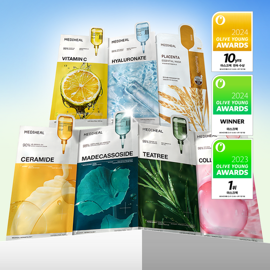 10片優惠SET｜Mediheal 🌟 25年最新升級💫修護精華面膜✨ OY必買面膜