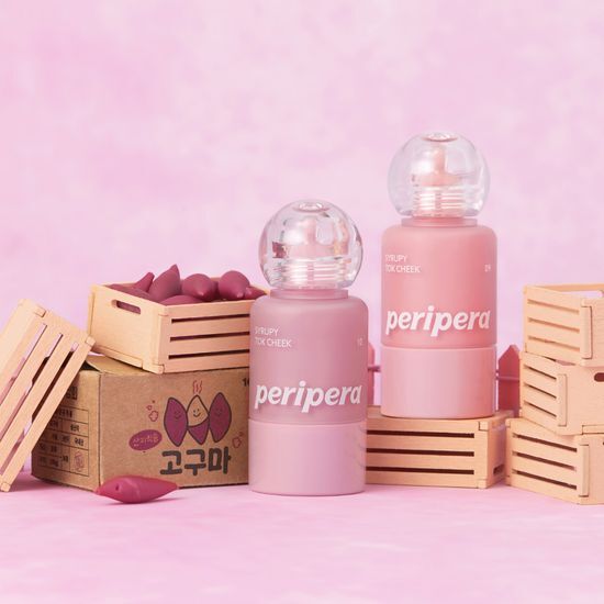 送愛心粉撲*2｜PERIPERA🍠秋季甜蜜紅薯✨奶瓶腮紅液