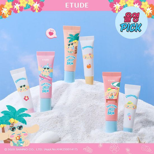 送mini Size｜Etude x Sanrio 🍑 Sugar Coloring Jelly Balm 果凍保濕潤唇膏