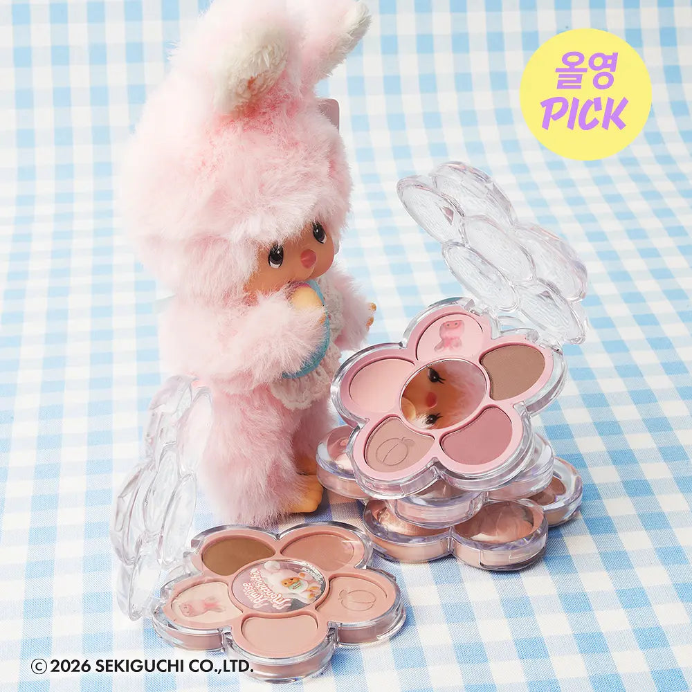 Amuse X Monchhichi 💖 Flora Eye Palette 小雛菊花花5色眼影盤