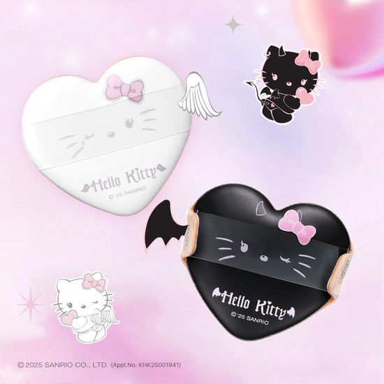 Filimilli x Sanrio 💖 天使惡魔聯名 ✨ 愛心造型粉撲🎀