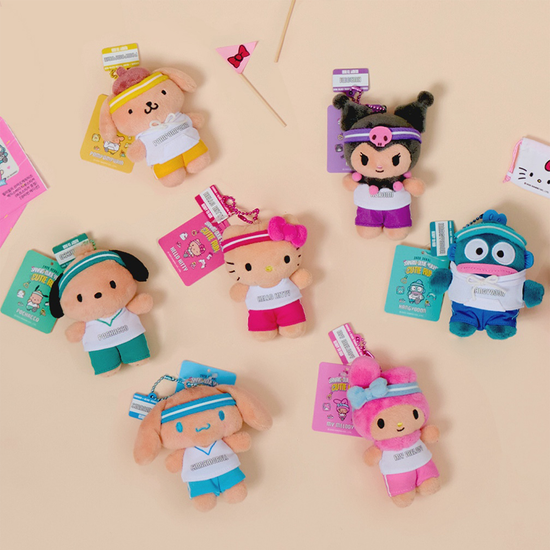 Sanrio x Olive Young ⚽️ 「Cutie Run」系列 💖 運動公仔掛飾