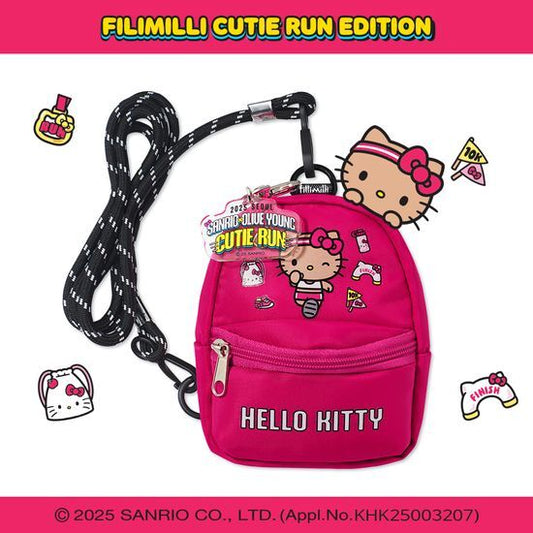 Sanrio x Olive Young ⚽️ 「Cutie Run」系列 💖 Kitty斜挎書包仔