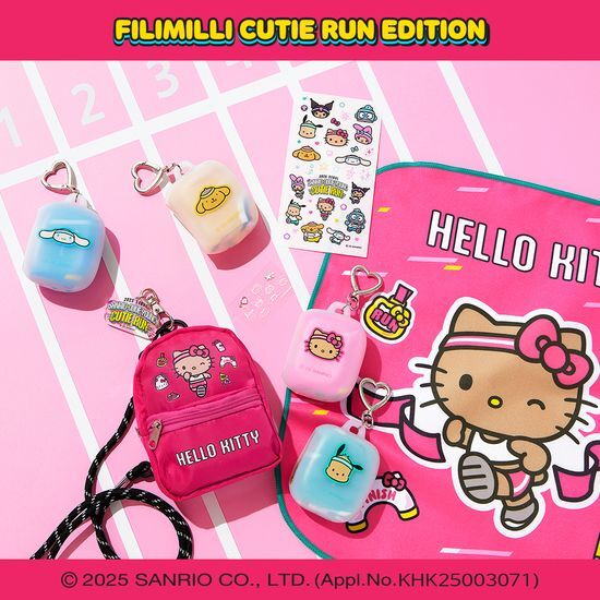 Sanrio x Olive Young ⚽️ 「Cutie Run」系列 💖 Kitty斜挎書包仔