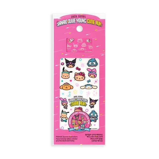 Sanrio x Olive Young ⚽️ 「Cutie Run」系列 💖 紋身貼紙