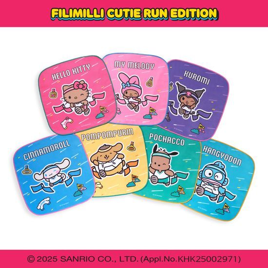 Sanrio x Olive Young ⚽️ 「Cutie Run」系列 💖 運動毛巾鑰匙圈