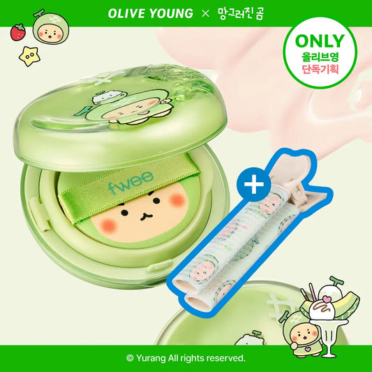 送土豆熊髮夾 💚 FWEE 💚 土豆熊聯名 -  Cushion Glass Original