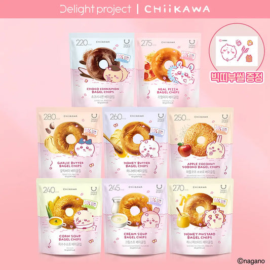 🍯韓國爆紅低卡零食｜Delight Project 貝果脆片 x Chiikawa 限量春季聯名