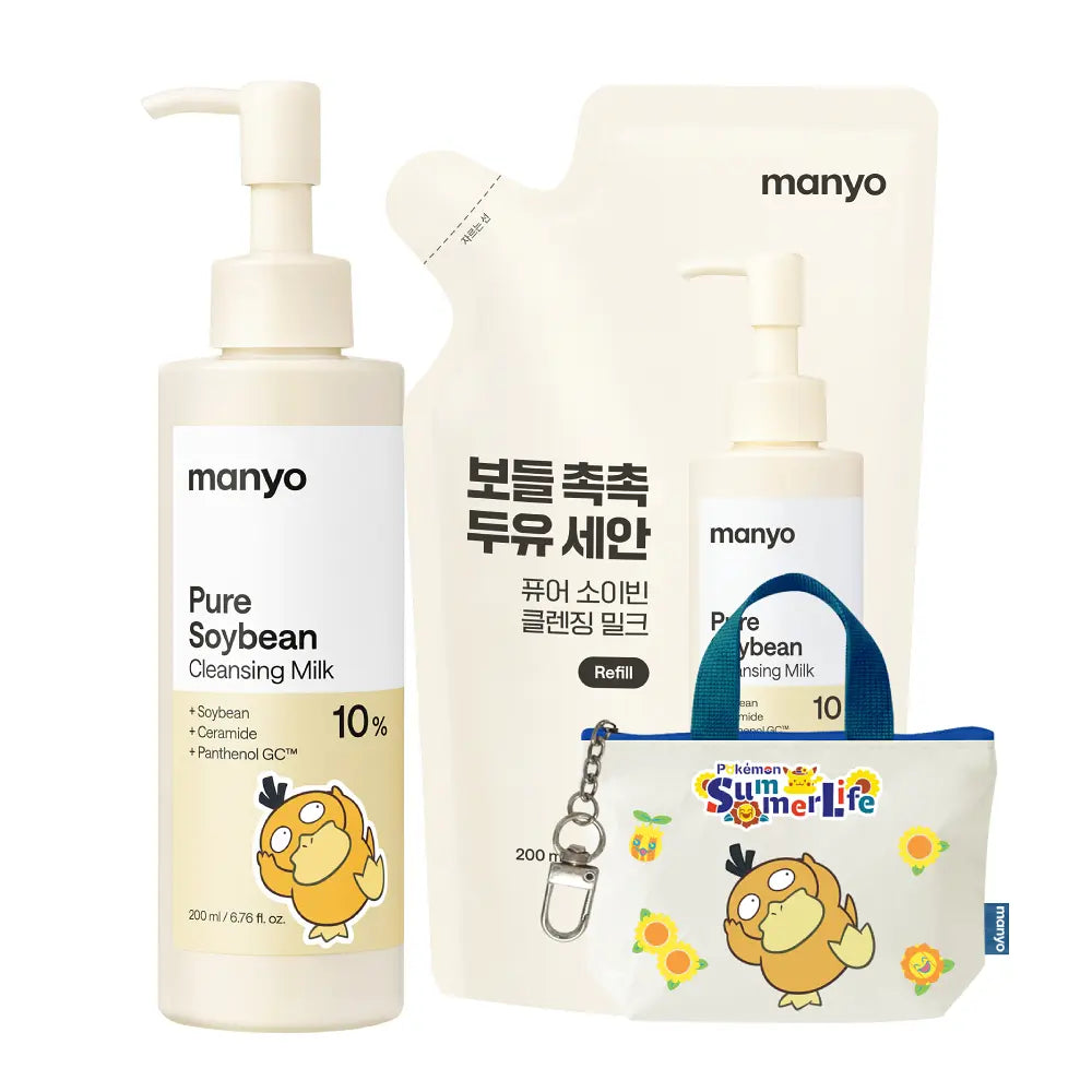 1+1｜manyo x Pokemon 🥛  純豆乳卸妝潔面乳