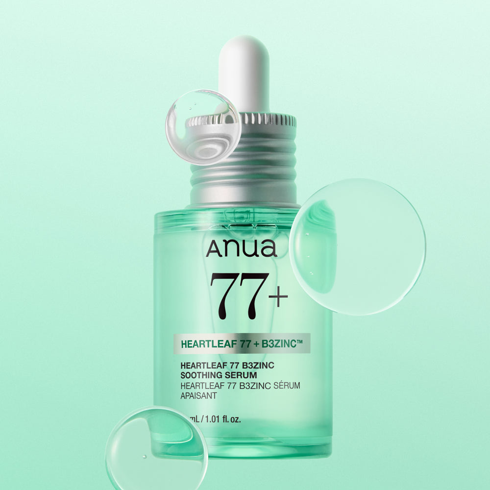 1＋1＋送面霜｜Anua 🌿77%魚腥草 B3 鋅舒緩修復精華✨油痘肌救星