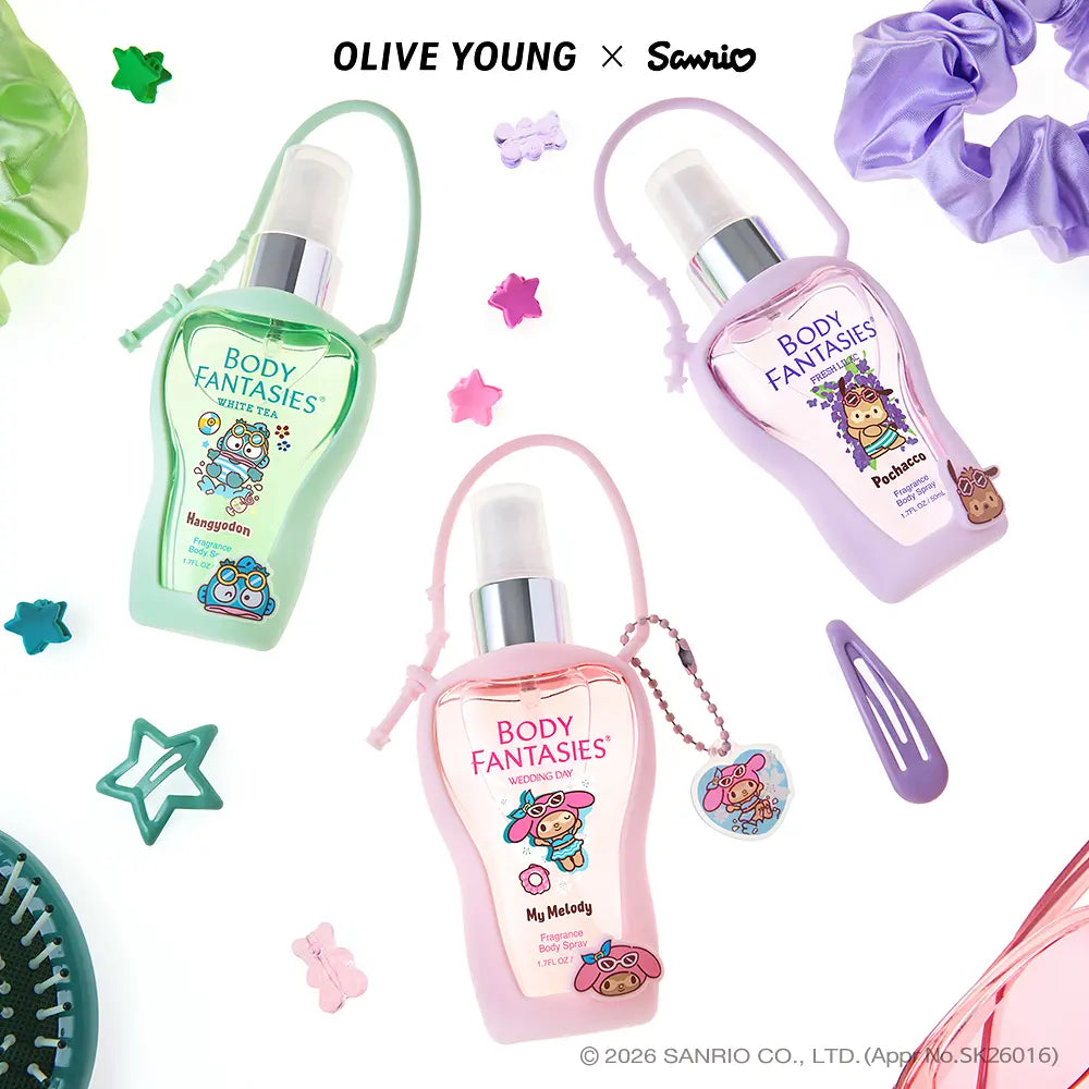 BODY FANTASIES x Sanrio 聯名 🎀🌸 迷你香水身體噴霧套裝