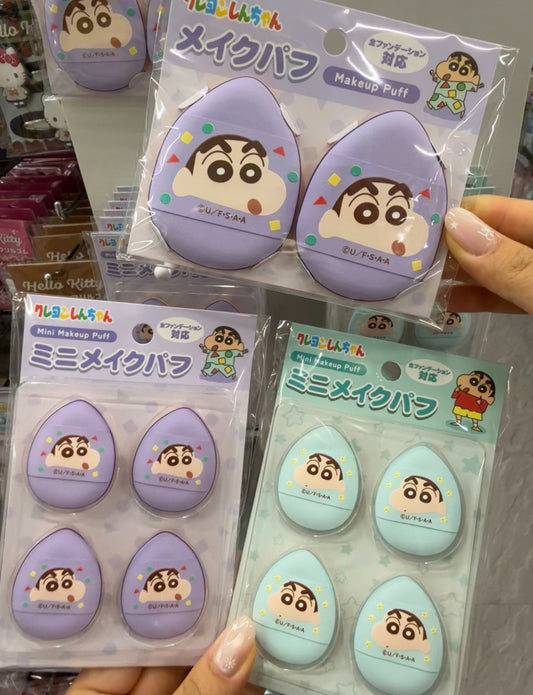 日本連線🇯🇵蠟筆小新✨手指/氣墊粉撲