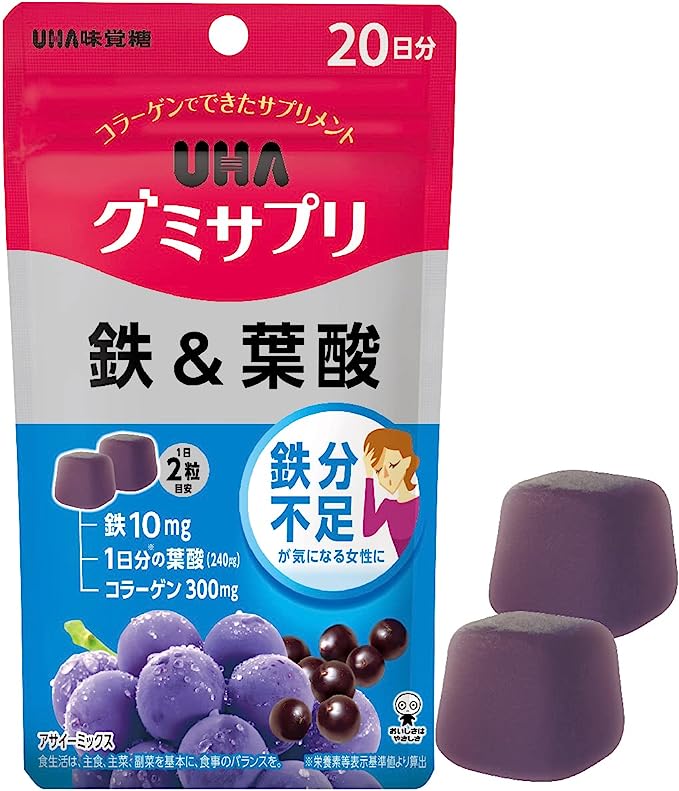 🇯🇵女生美麗秘密💗UHA 鐵＆葉酸軟糖