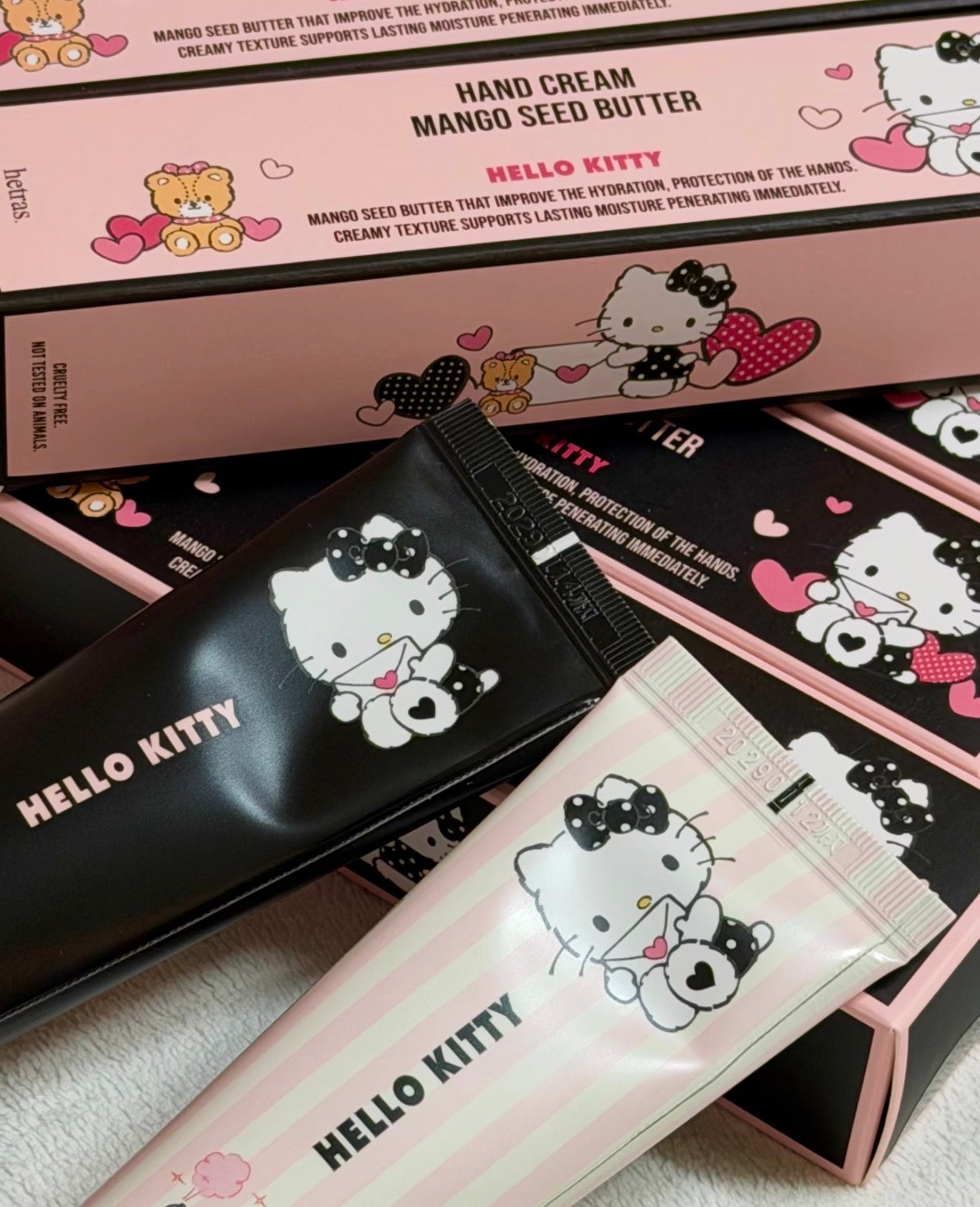 Hetras x Hello Kitty 💖 芒果籽潤膚香氛護手霜