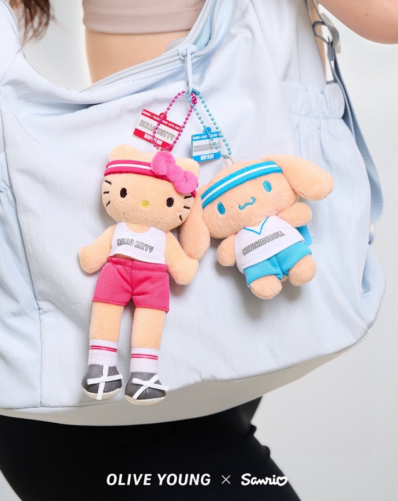 Sanrio x Olive Young ⚽️ 「Cutie Run」系列 💖 長腿Kitty掛飾