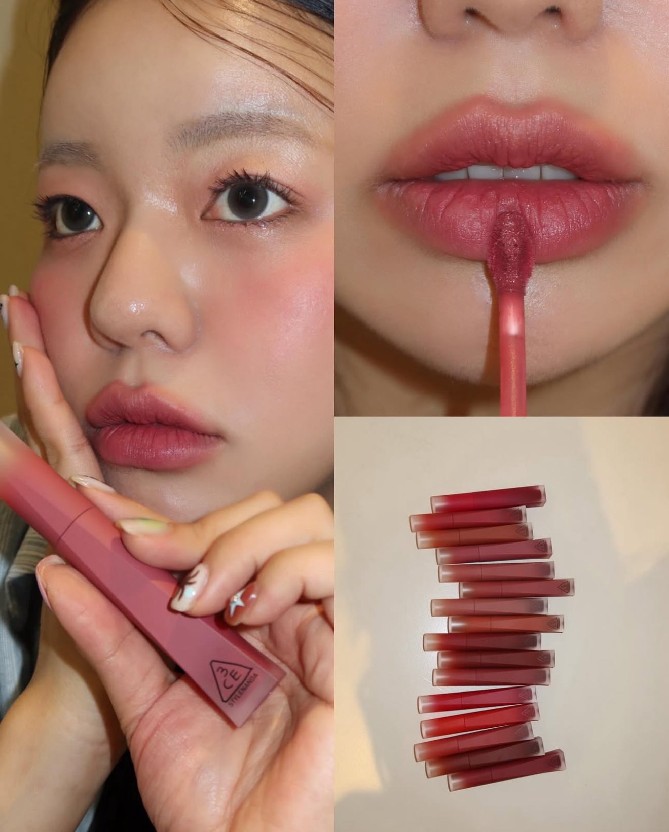 3CE 💗 Velvet Lip Tint Plush ✨ 絲絨霧面唇釉