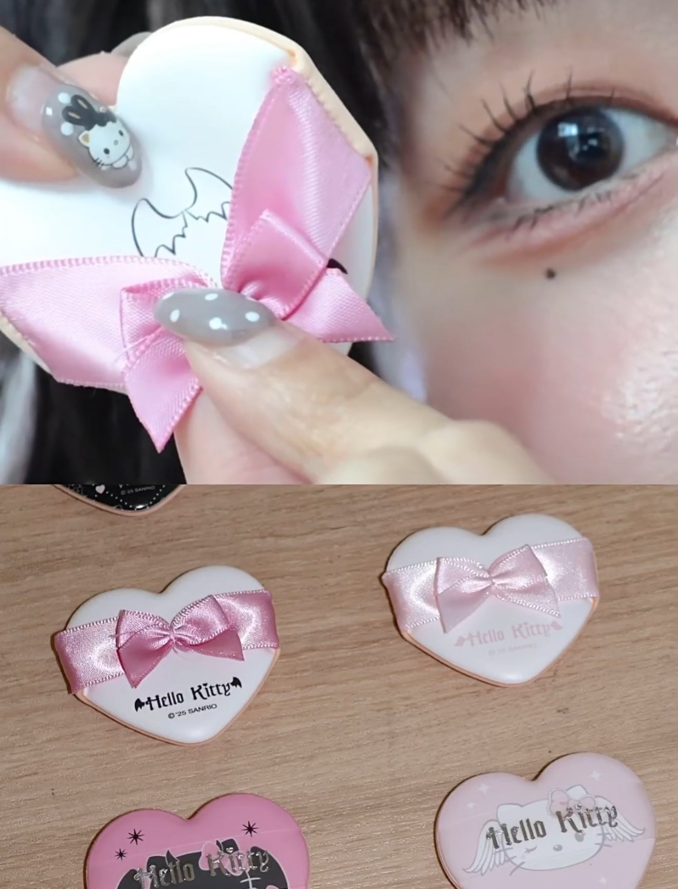 Filimilli x Sanrio 💖 天使惡魔聯名 ✨ 愛心造型粉撲🎀